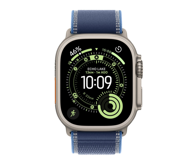 APPLE Watch Ultra 3 Naturalny Tytan/Niebieska Opaska Trail M/L 5G - 1362453 - zdjęcie 2